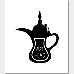 Pot head coffee lover Posters and Art